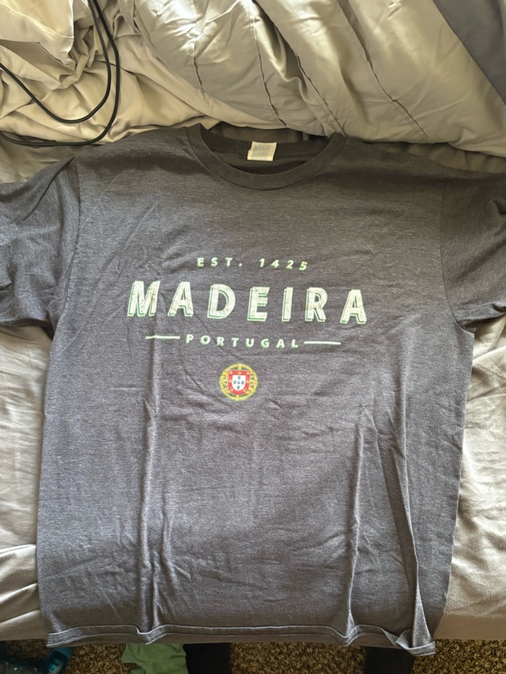 Madeira Portugal Graphic T-Shirt - Gray